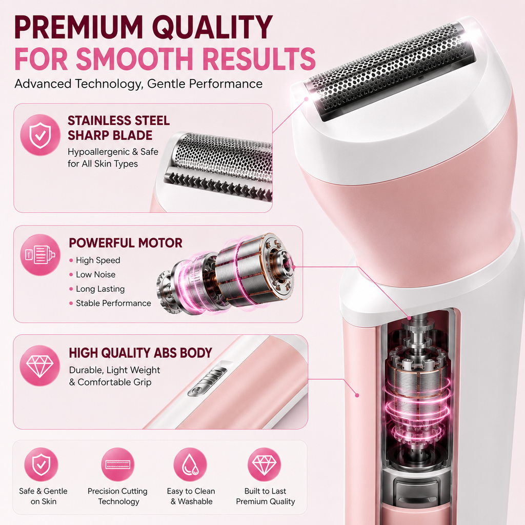 Professional Kemei 4-in-1 Women's Grooming Trimmer